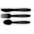 Extra Heavy Duty Black Plastic Utensil Set